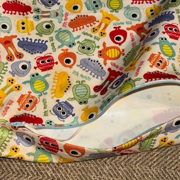 Little Monster Dry Wet Bag Children's Swim Diaper Waterproof Zipper Pouch - Picture 9 of 11